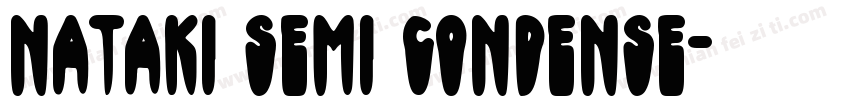 Nataki Semi Condense字体转换